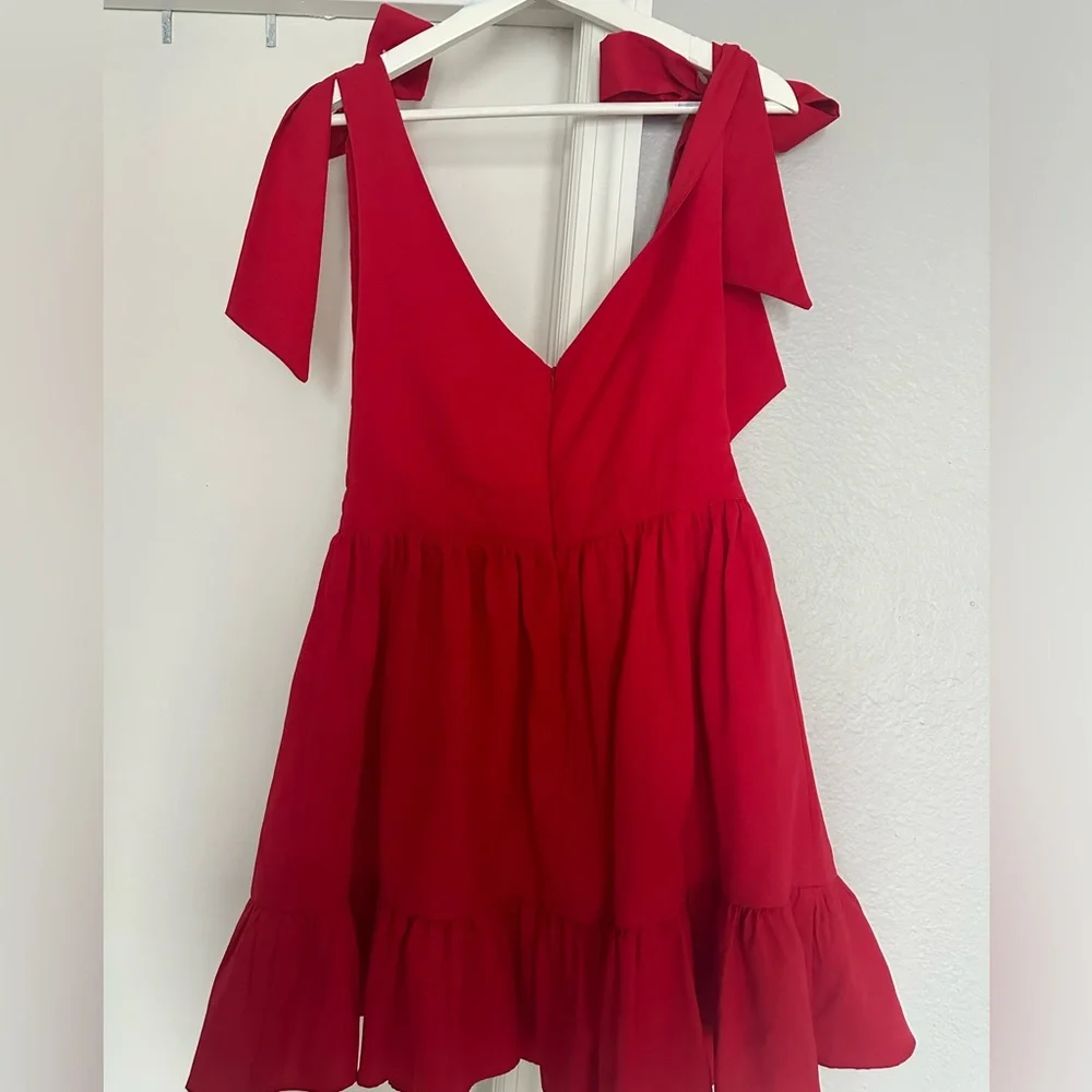 Mini Red Dress - Picture 3 of 3